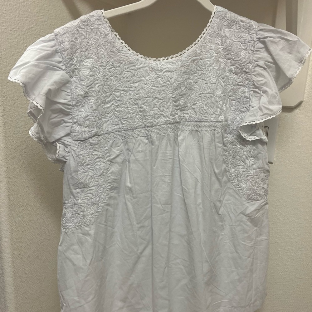 NWT J Marie Oaxaca Ruffle Top